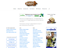 Tablet Screenshot of d1collegefootball.com